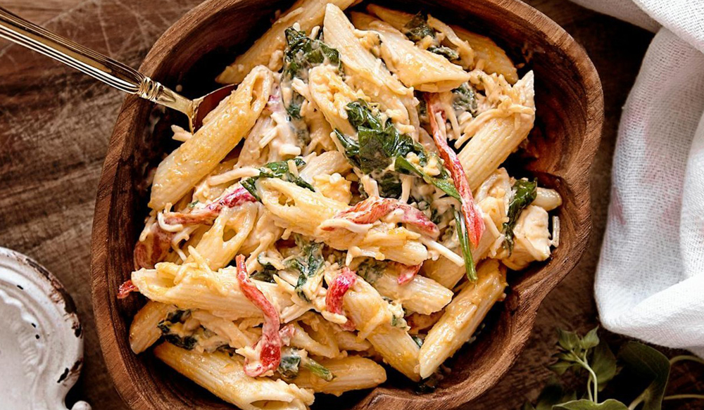 Pastasalade van de grill